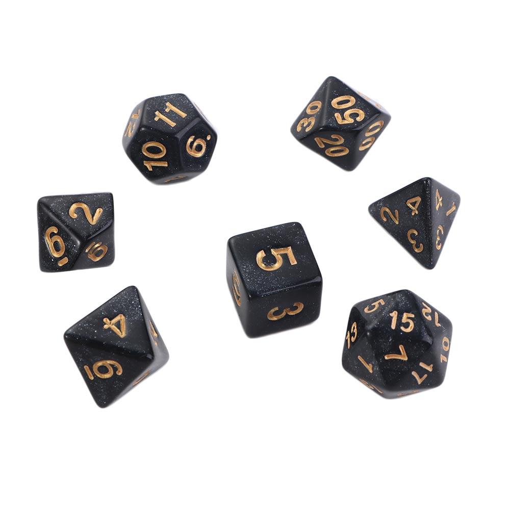 Games Entertainment Board Games Desktop Polyhedral Dice Set Galaxy Dice Dice Star Shine Dice Set