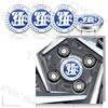 AAZD1 4Pcs 56/60mm JAF Japan Automobile Federation JDM Emblem Car Wheel Center Hub Cap Rim refit  Badge Cover Universal Sticker