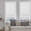 Store enrouleur jour/nuit double tissu blanc 70×150 cm - sans perçage, occultant, protège la vie privée