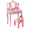 Wooden Children's Pretend-Play Dressing Table Easy To Assemble Toy Furniture
