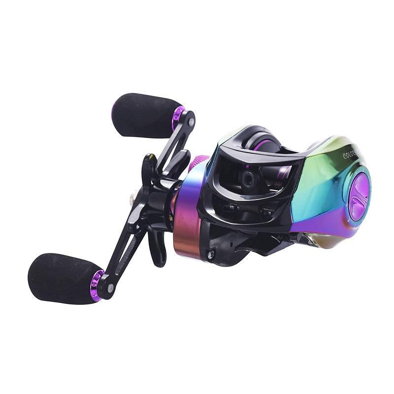 

Красочная морская спиннинговая катушка Высокое передаточное число Алюминиевая сплавная шпуля Взаимозаменяемая левая и правая рука Оборудование для морской рыбалки Right hand разноцветный