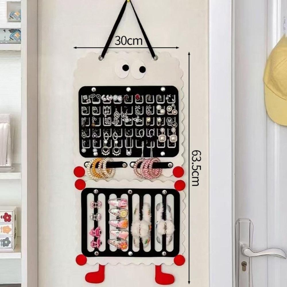 

Large Capacity Hair Clip Storage Bag Wall-mounted Hanging Bag Wall Organizer Supplies D