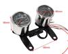 Honda Monkey/Gorilla Electric Tachometer and Mechanical Speedometer Set, 12V, 60mm, with Brackets, Universal Honda Motorcycle Parts, Aftermarket