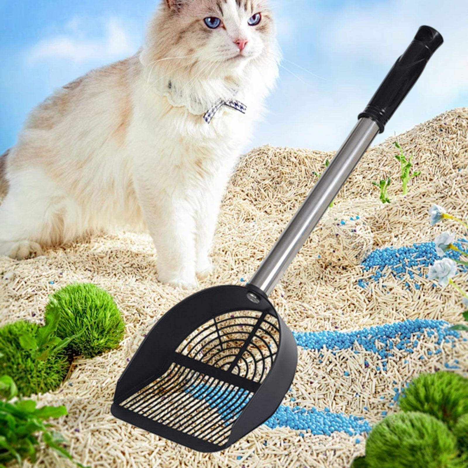 

Кошка Удобный Нержавеющая сталь Сверхпрочный Песок Грабли Многофункциональный Легкая очистка Глубже и шире чёрный