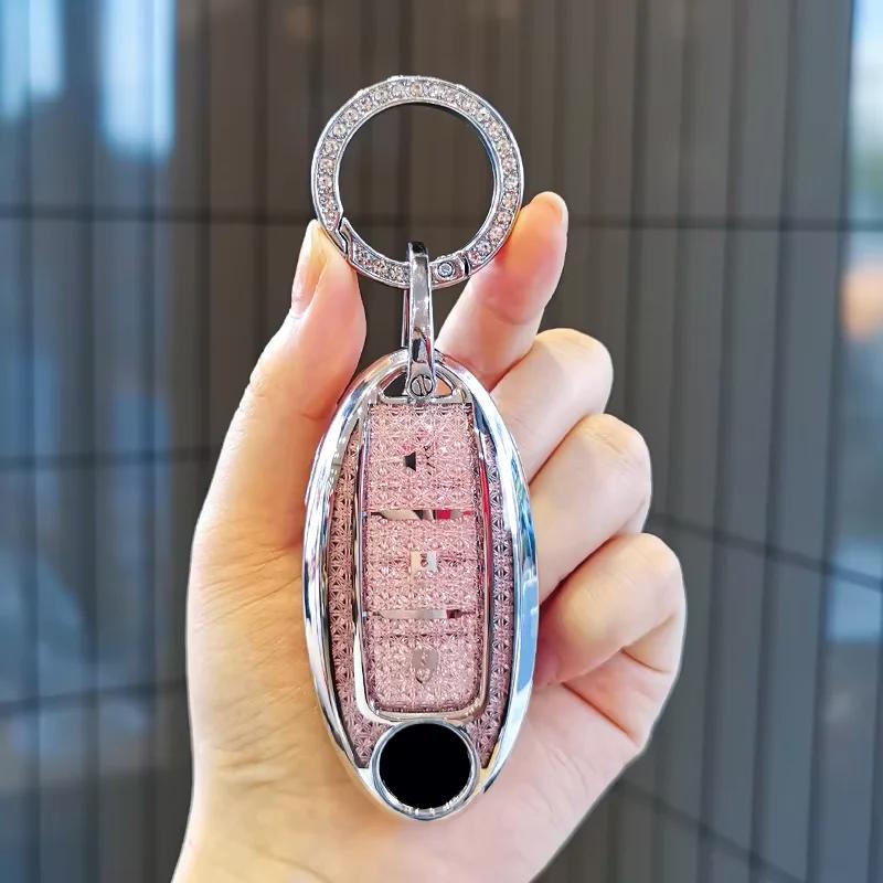 Suitable For Nissan 14Th Generation Classic Sylphy Keycase Tea Qashqai X-Trail Tiida Murano Sunny Keycover Key Shell Keychain