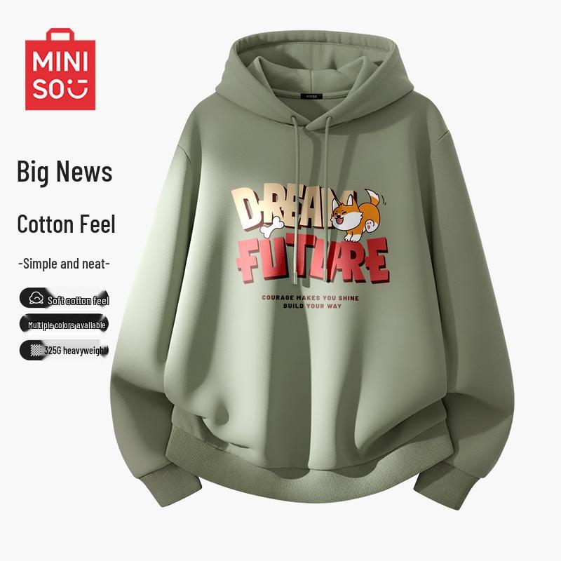 MINISO Men's American Style Hooded Sweatshirt