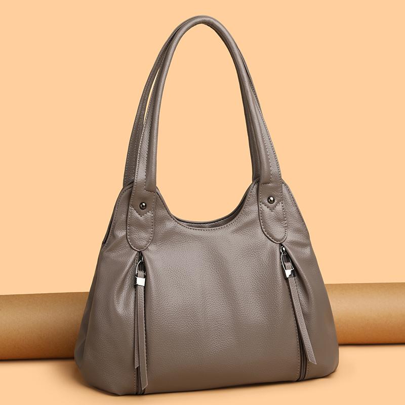 Women's Bag Large Capacity Portable Tote Bag Commuter PU Shoulder Crossbody Bag