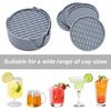 High Temperature Resistant Heat Insulation Pad Round Tea Cup Mat Durable Silicone Coasters  Home