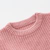 Trendy European & American Girls' Solid Color Knit Sweater - Children's Fashion