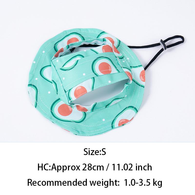 Pets Hat With Ear Holes Adjustable Baseball Cap For Medium Small Dogs Summer Dye Cats Sun Cap Pet Outdoor Hat Pet Supplies