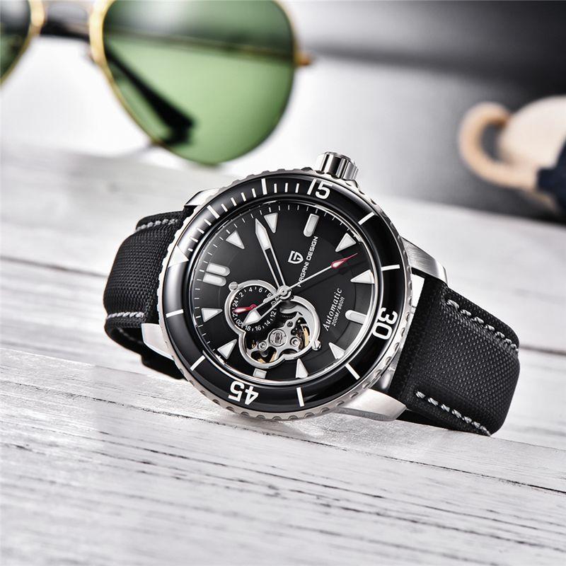 Pagani Design 2021 Orologio meccanico automatico da uomo nuovo Top Brand Vetro zaffiro 200m Orologio impermeabile Giappone NH39A Reloj hombre