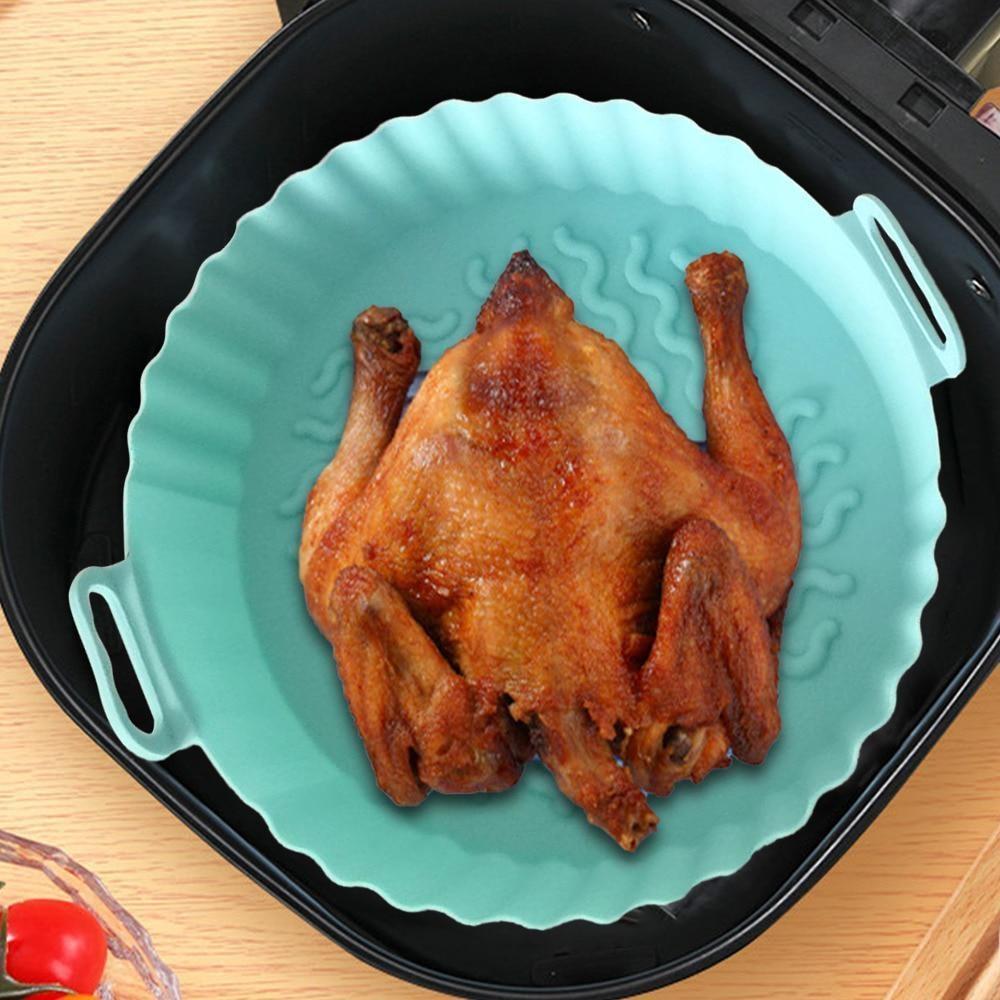 Silikonowe wkładki do frytkownicy Silikonowy garnek do frytkownicy Wielokrotnego użytku silikonowe wkładki do frytkownicy Bezpieczne dla żywności nieprzywierające koszyki do frytkownicy Dostęp