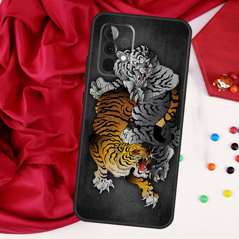 Fashion Animal Tiger Art For Samsung Galaxy A15 A55 A53 A33 A35 A22 A32 A52 A54 A34 A14 A56 A36 A26 A16 A05 A06 Case