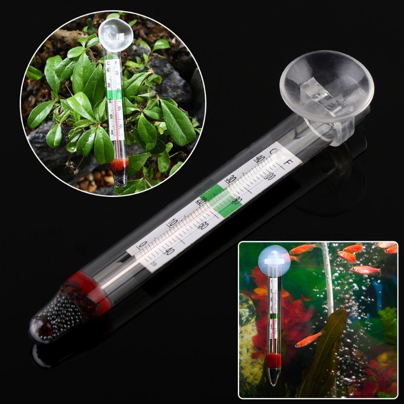 10-Pack Aquarium Floating Thermometer with Suction Cup 0-40℃ 40-100℉