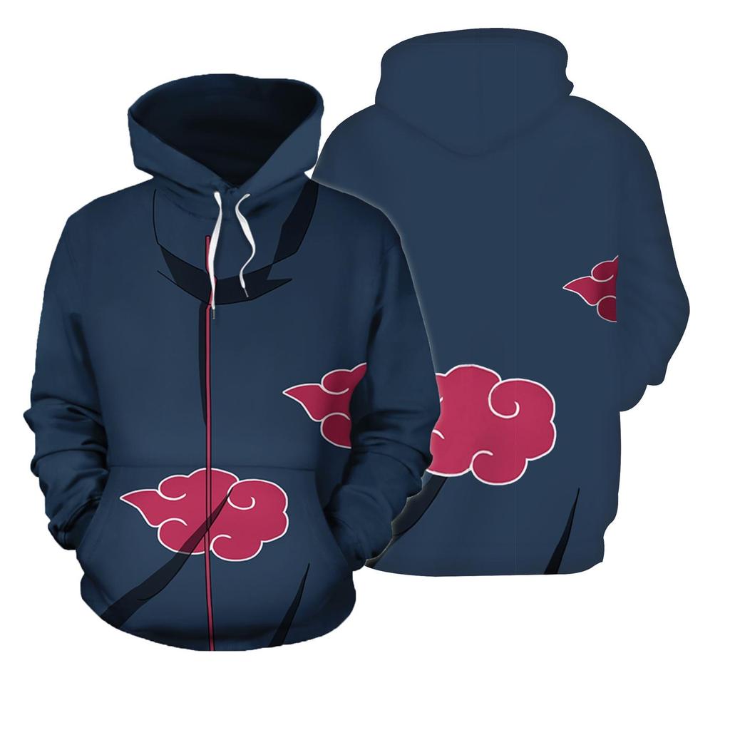 Naruto 3D-Druck Hoodie für Paare - Frühling/Herbst Stil Sportbekleidung
