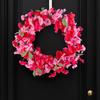 Spring Simulation Wreath Door Hanging Courtyard Fake Flower Wall Decoration Flower Home Wedding Floral Rattan Decoration Props
