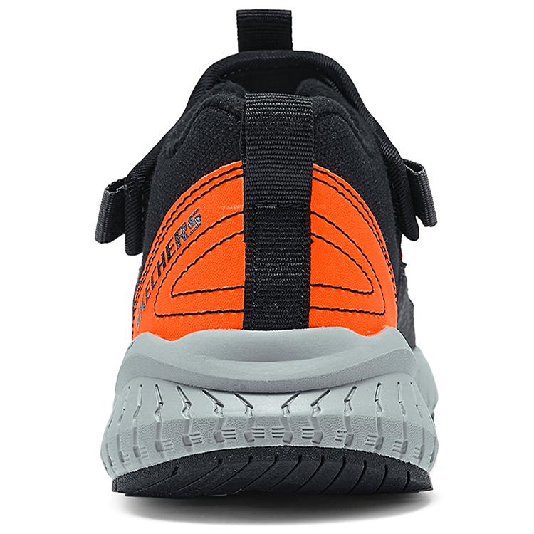 Skechers Versatile Comfortable Mid-Top Kids Boots Kids boots Black Orange 403625L-BKOR