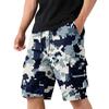 Men's Camouflage Cargo Shorts with Drawstring, Casual Workout Shorts for Summer, Multi-Pocket Elastic Waist Shorts