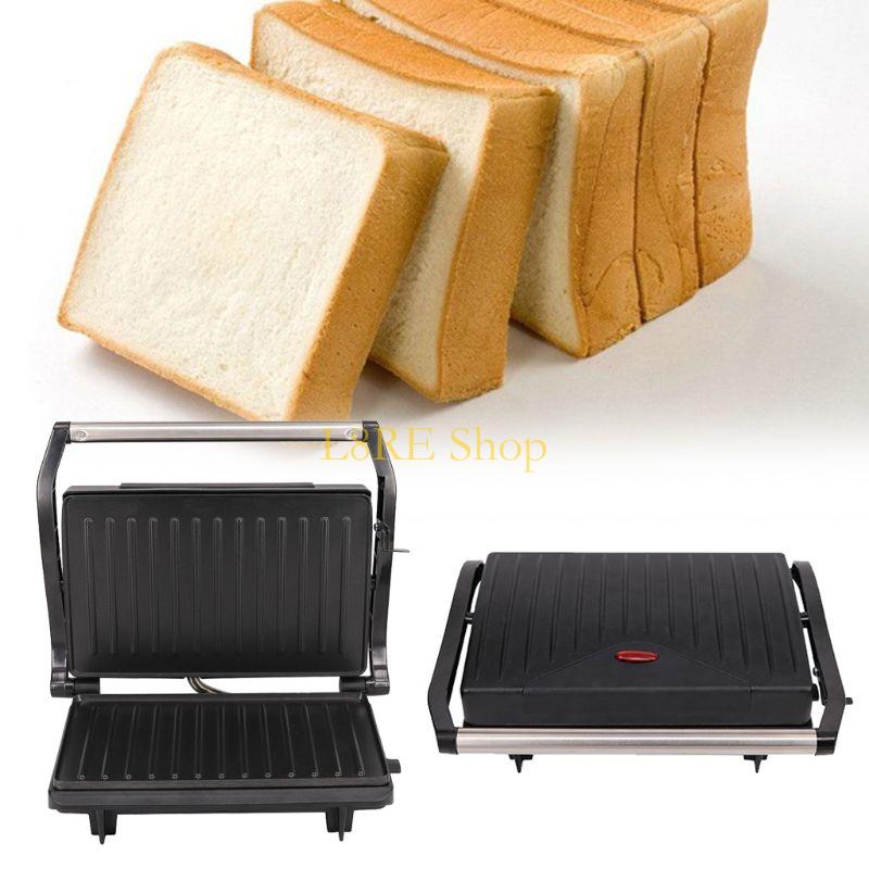 L8RE Electric Contact Grill Barbecue Smokeless Baking Opens 180 Degree Barbecue
