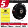 2 Sets Furniture Wheels Sliding Swivel Trolley Castor 1.5/2/2.5/3/4/5Inch Caster For Cart Industrial Move Chair Replacement
