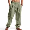 Independent Station American Four Seasons Men's Loose Linen Casual Simple Trend Wide Leg Beach Sports Trousers Men