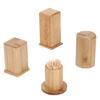 Engraved Bamboo Toothpick & Cotton Swab Holder for Home, Hotel, or Restaurant.