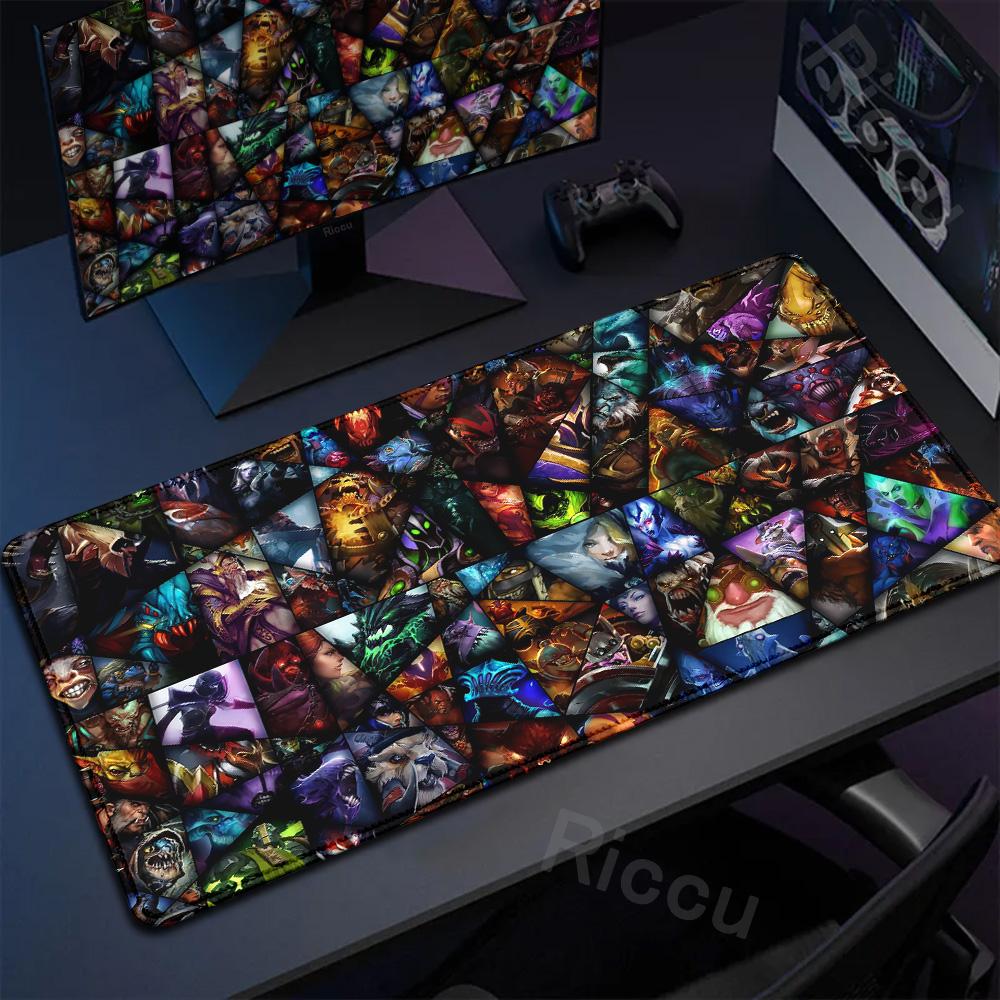Anime Mauspads DOTA 2 Gummi Teppich Computerspiel Zubehör Groß Rutschfest Tapis De Souris Mauspads Schreibtischunterlage Schreibtischschutz
