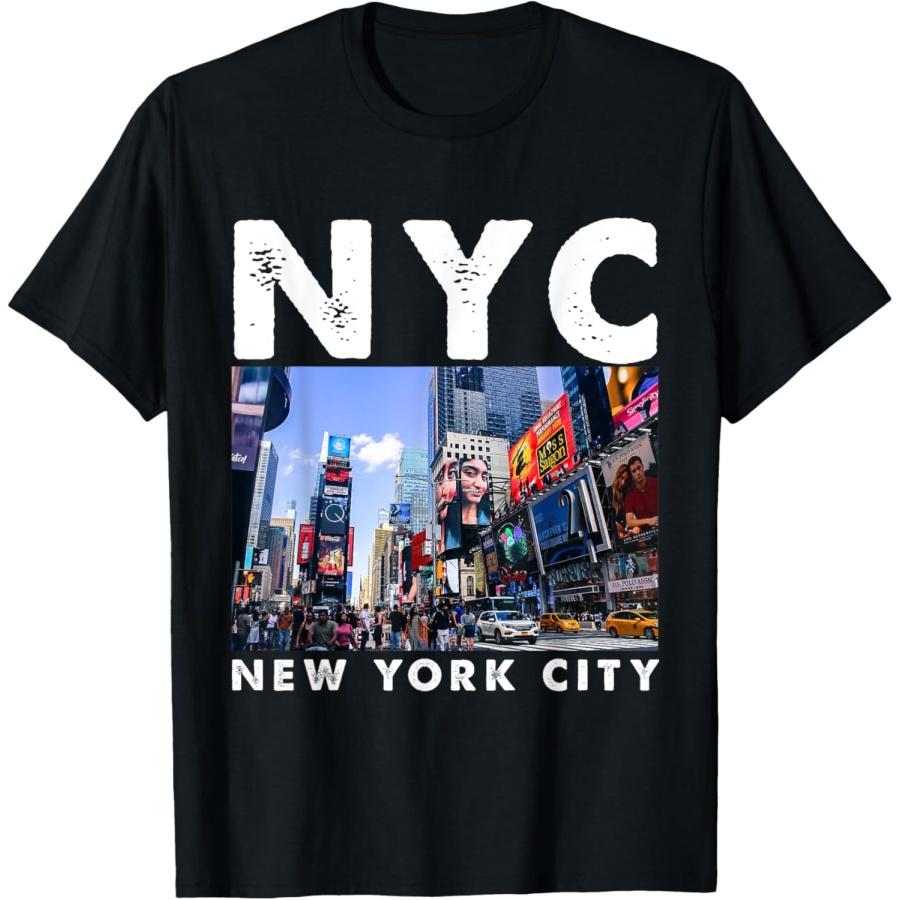 Футболка с изображением небоскребов Нью-Йорка Город, который никогда не спит Подарочная футболка S