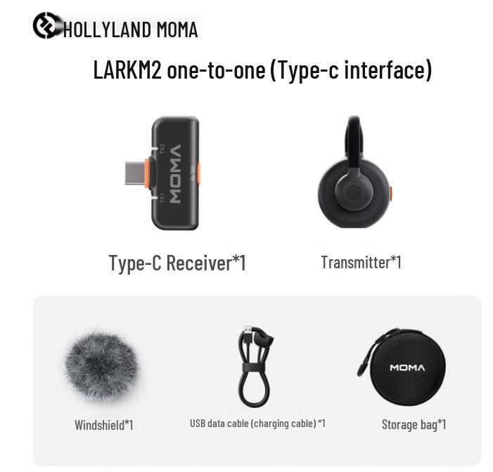 

MAMEN LARK M2 Dual Wireless Lavalier Microphone for Interviews, Live Streaming, and Noise-Reduced Recording
