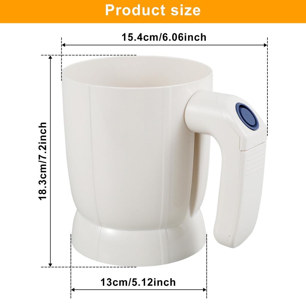 Elektrischer Mehlsieb zum Backen, Puderzuckerstreuer mit Edelstahl-Feinsieb, Feinsieb Mehlsieb Küchenwerkzeuge