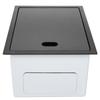 G1/2in Thread Stainless Steel Concealed Single Bowl Sink with Water Faucet for Kitchen Balcony