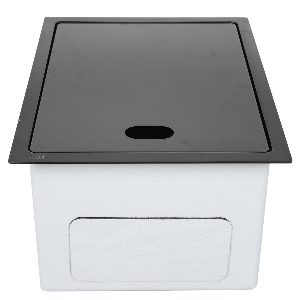G1/2in Thread Stainless Steel Concealed Single Bowl Sink with Water Faucet for Kitchen Balcony