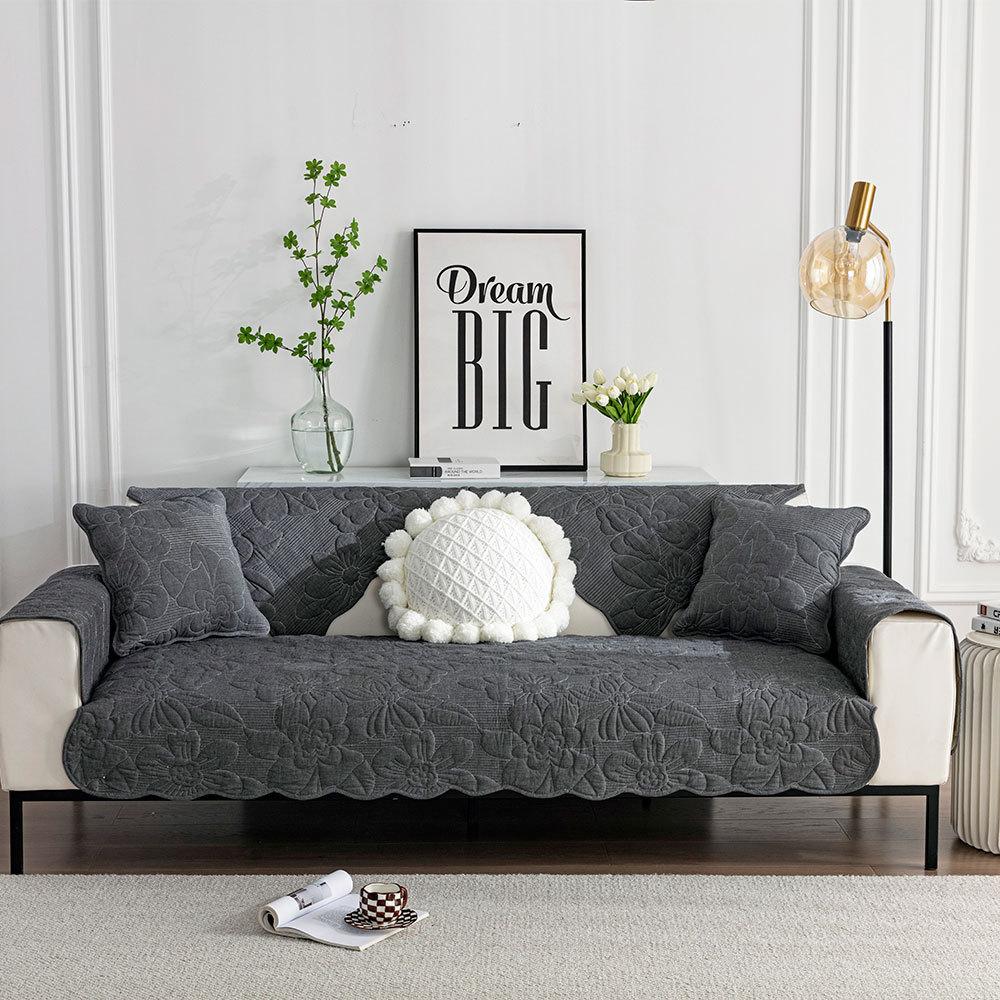 

Корейский стиль, пасторальный хлопок, моющаяся водой вышивка, диванная подушка из чистого хлопка, нескользящая кожаная подушка для дивана, чехол на сиденье 70*70