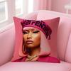 NNicki MinajJ Pink Friday Cushion Cover Natural Linen Pillow Case DoubleSided Print Decorative Sofa Pillowcase Home Decor Gift
