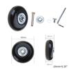 Mute Luggage Suitcase Replacement Wheels Wear-Resistant Suitcase Wheels Luggage Suitcase Wheels Suitcase Spinner Wheels