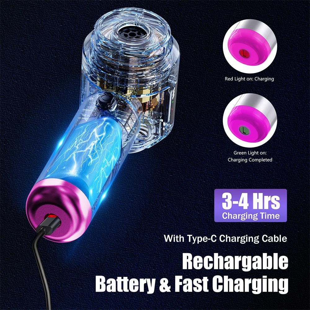 16000PA 3 Gears adjustable Type-C Charging Electric Air Duster Blow Drying Dust Removal Car Vacuum Cleaner Cleaning Blower Tool Portable