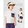 Boy's Short-Sleeved T-shirt Summer Wear Summer Children's Clothing Kids Baby Toddler White Top Half Sleeve Summer Thin