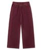 BROWNBREATH Tag Dirty Wide Sweat Pants - Burgundy