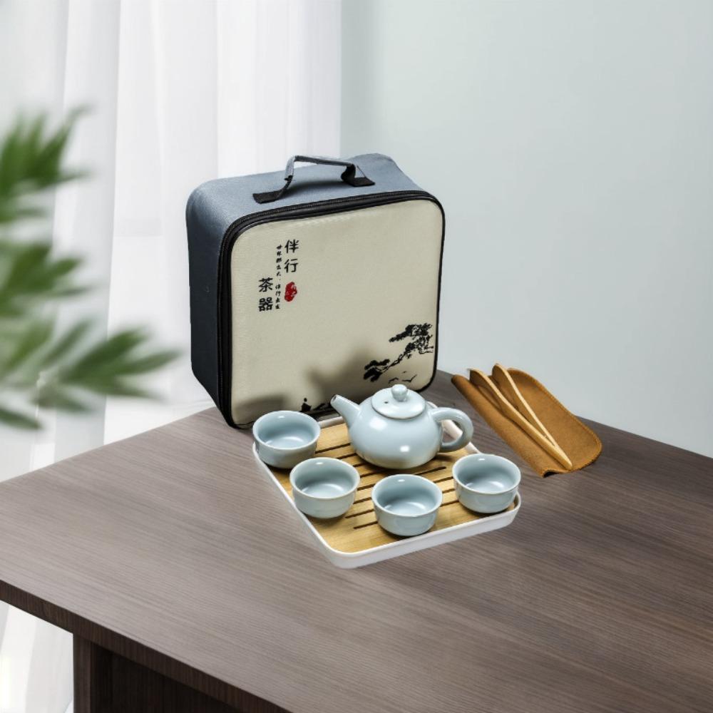 Portable Travel Tea Set Household Simple Beam Pot Portable Tea Set Company Event Annual Meeting Gifts