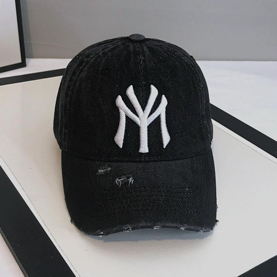 2026 New Unisex Letter Embroidery Hole Denim Baseball Caps Spring Autumn Outdoor Adjustable Casual Hats Sunscreen Hat
