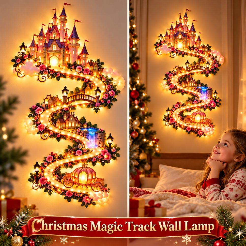 Warm White Light Wall Lamp Castle Rose Vine Track Wall Decoration Home Indoor Decor