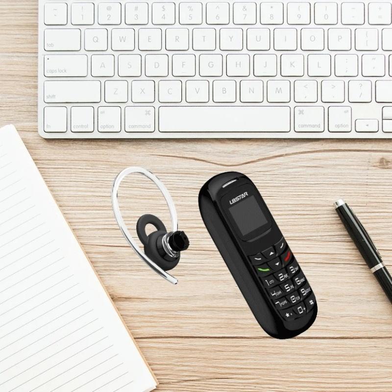 New BM70 Mini CellPhone Stereo GSM 2G Unlocked Super Thin Cellphone Small Mobile Phone Wireless Bluetooth Alarm Clock Earphone Portable Backup Phone