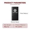 VFHJQ1 For Volkswagen VW Men's Carbon Fiber Wallet Large Capacity Car Card Holder Organizer Scirocco Jetta Beetle Golf 4 5 6 Passat