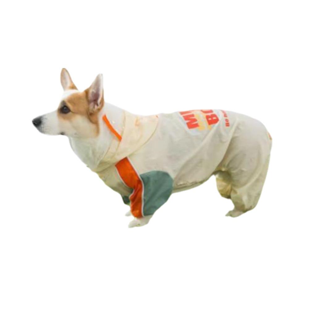 Full-Body Coverage Corgi Raincoat Waterproof Pet Rain Jacket Dog Hooded Raincoat  All Seasons