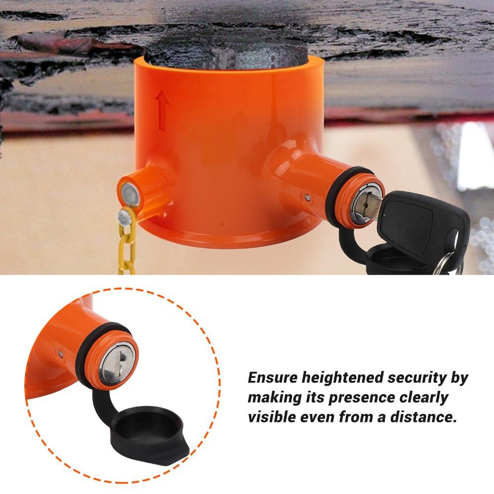 Wheel Lock Orange 5th Wheel Lock With 2 Keys Versatile Fifth Wheel Hitch Lock Trailer Wheel Pin Lock Trailer Safety