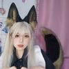 Cosplay Wolf Dog Ears HairBand Ears Beast Tail Dress Up Party Headdress Black-backed Wolf Ears Headband Dog Tail Accessories Set