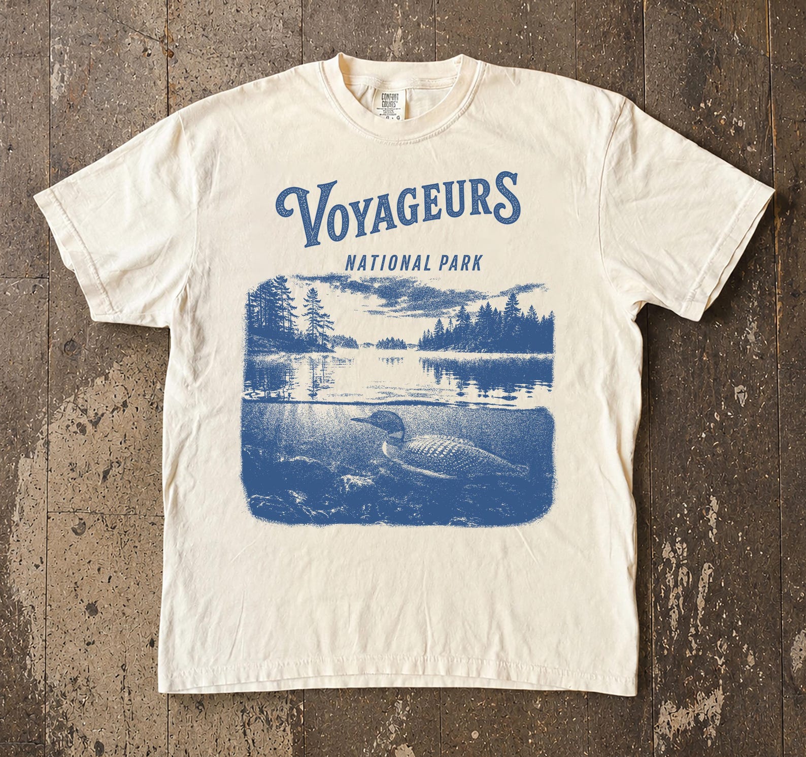 Voyageurs National Park T-Shirt, Minnesota Lake Canoe Tee, Comfort Colors Nature Apparel XL