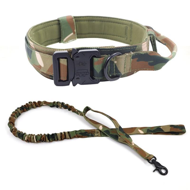 Tactical Nylon Dog Collar Military Training Medium Large Dogs Outdoor Pet