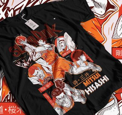 Unisex Tshirt, Sport 90s Anime Lovers, Basketball Anime Tshirt, Otaku Ropa, Graphic Anime Unisex Shirt