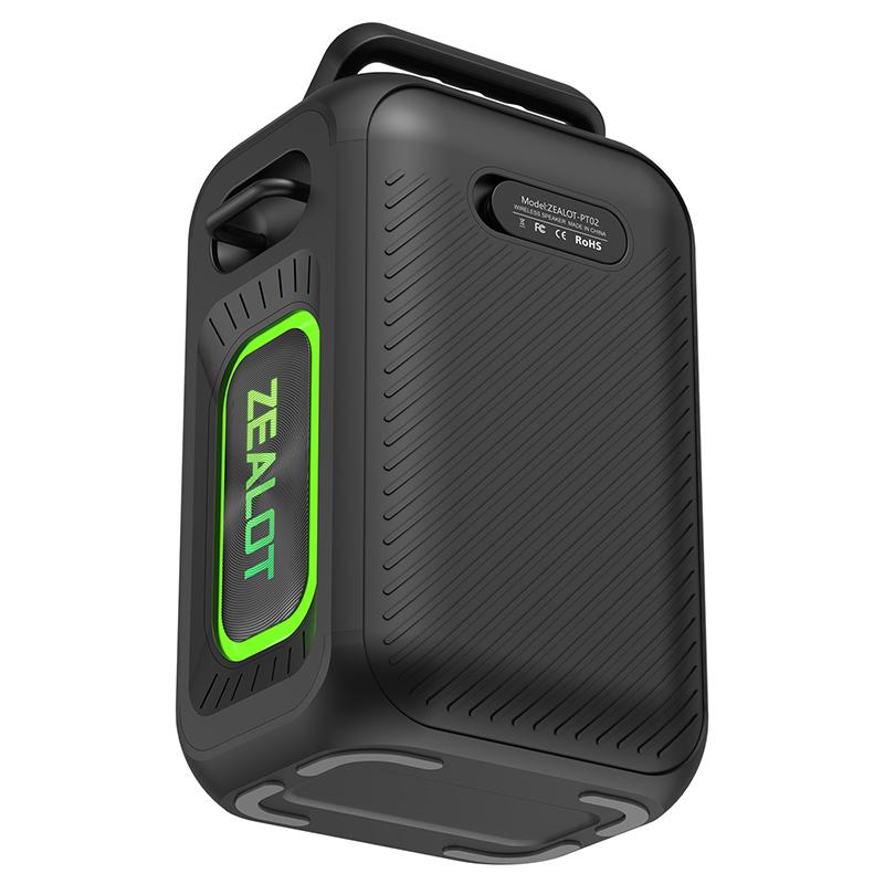 OEM ODM Portable Smart Wireless Speaker Big Power for Party Outdoor Waterproof ZEALOT Speaker PT02